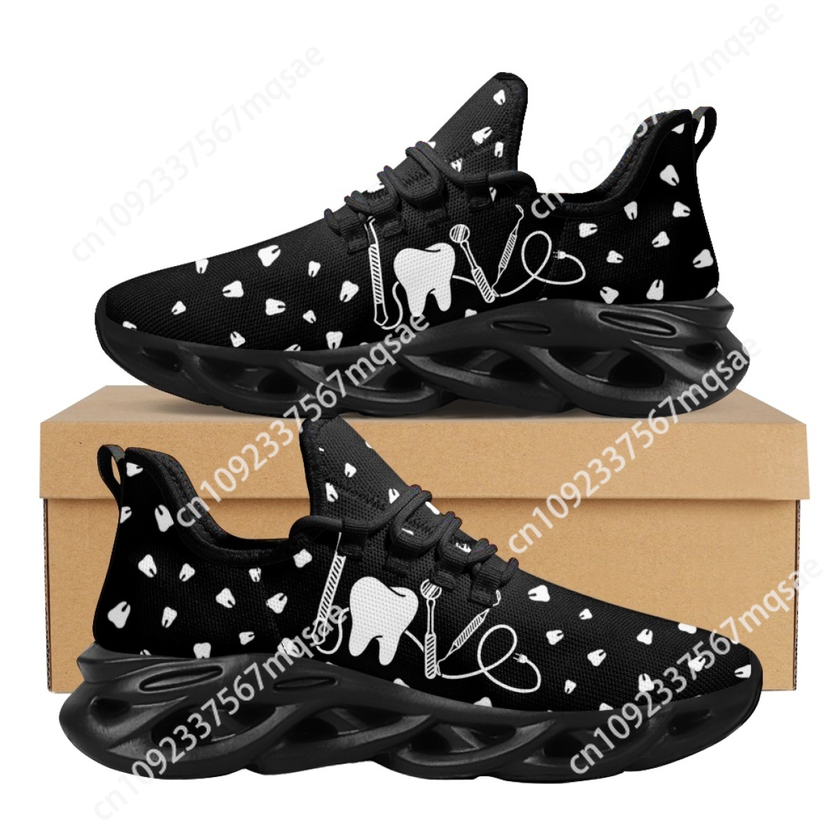 Men'S Shoes Black And White - Sepatu perawat medis gigi hitam dan
