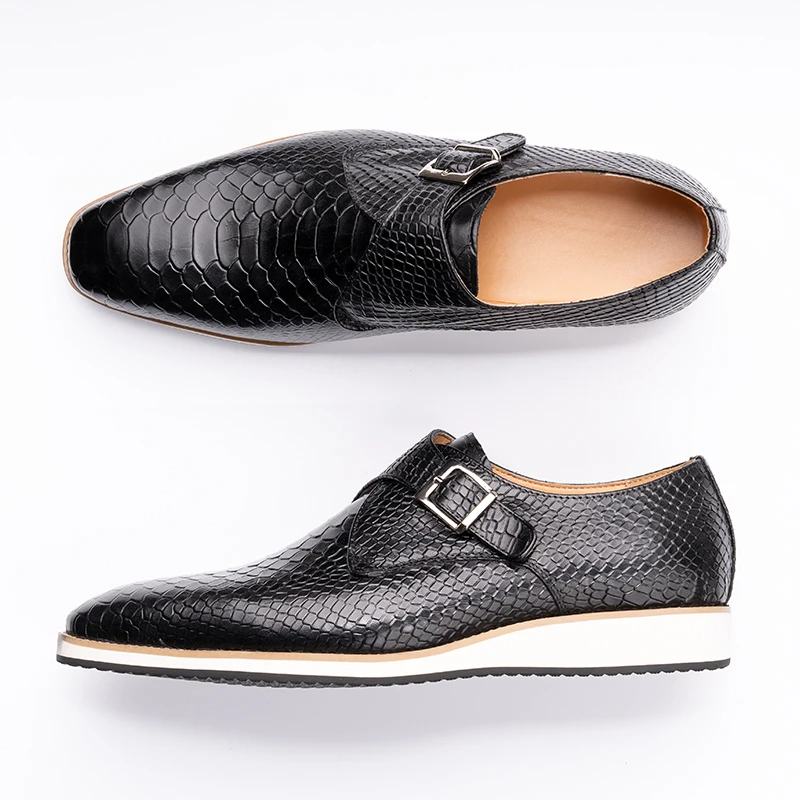Monk Strap Shoe - Sepatu Kasual Pria Kualitas Tinggi Sepatu