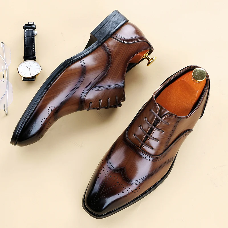 Monk Strap Shoe - Merek mewah sepatu kulit mengilap Pria