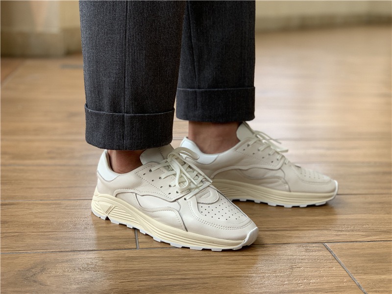Men'S Shoes For Suits - Sepatu Kasual Pria Sol Tebal Putih