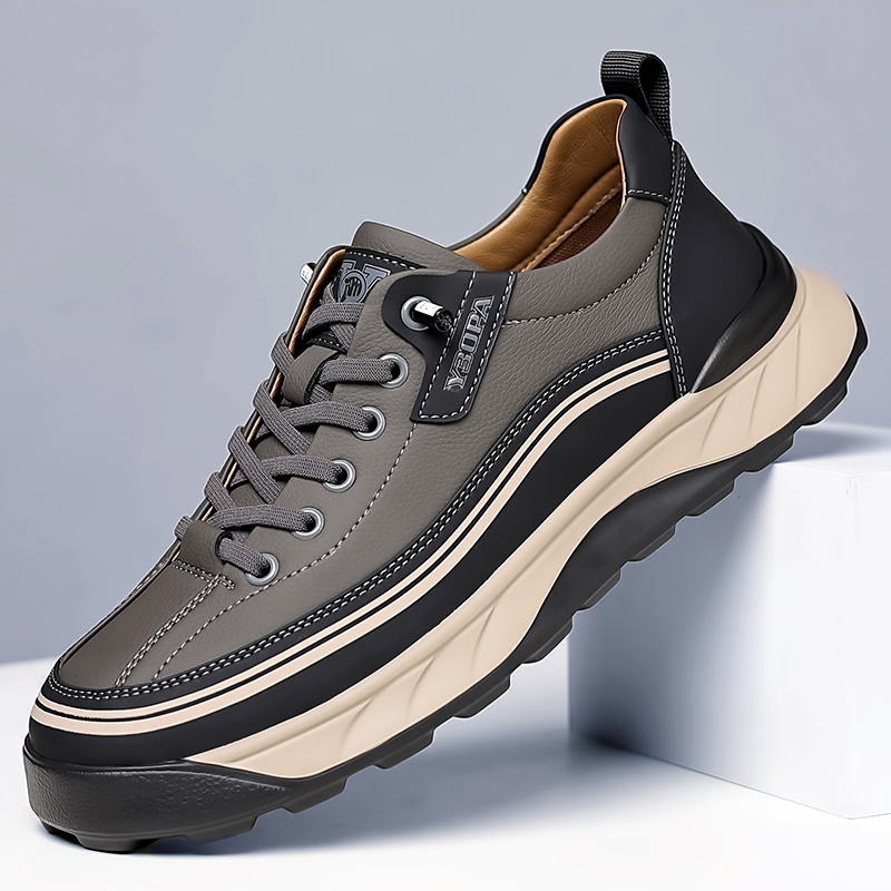 Men'S Shoes Quality Brands - Sepatu mendaki pria bermerek kasual kulit