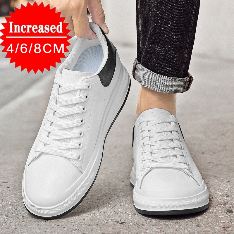 Men'S Shoes Black And White - Sepatu Peninggi Pria Mewah Terbaru, Penambah