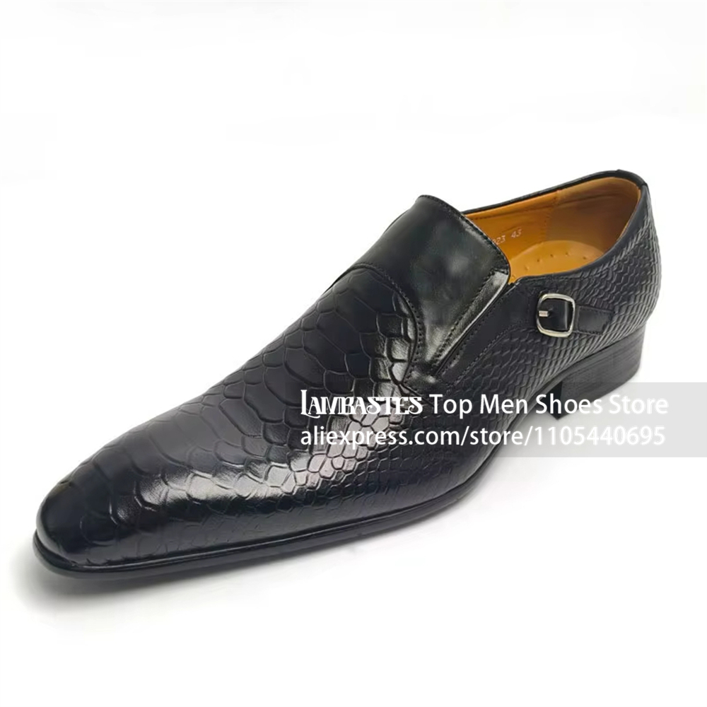 Monk Strap Shoe - Sepatu Loafer Monk Strap Kulit Pria