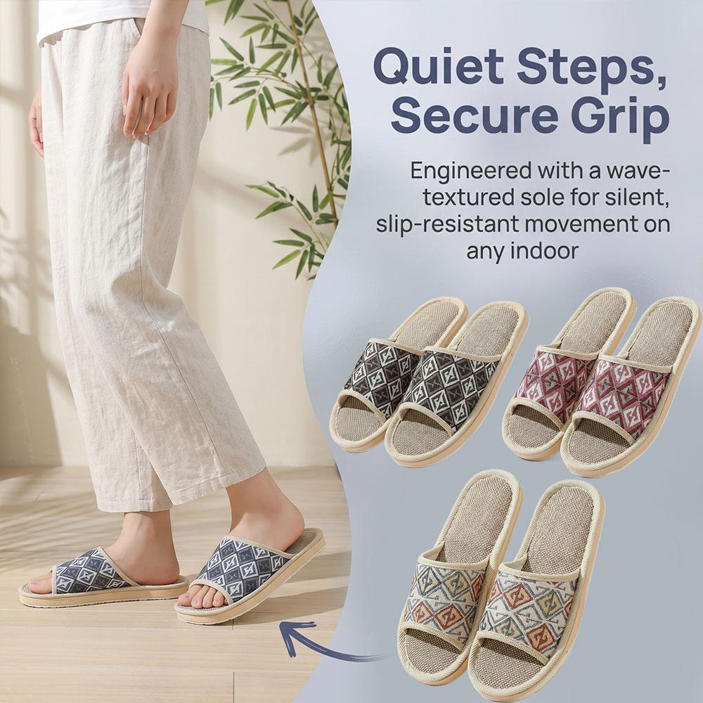Sendal Rumah Linen Four Season - Men'S Shoes To Women'S ulasan dan harga