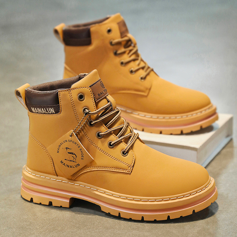 Sepatu Boots Pria Klasik High  - Men Shoes Boots ulasan dan harga