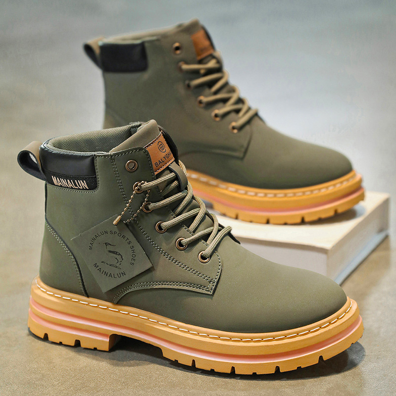 Sepatu Boots Pria Klasik High  - Men Shoes Boots ulasan dan harga