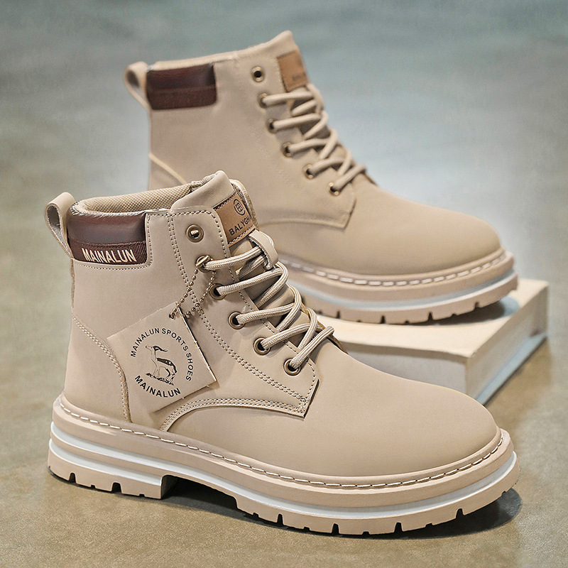 Sepatu Boots Pria Klasik High  - Men Shoes Boots ulasan dan harga