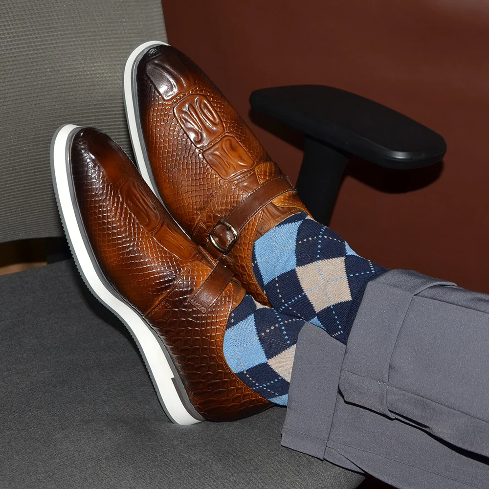 Sepatu Bisnis Kasual Pria Kuli - Monk Strap Shoe ulasan dan harga