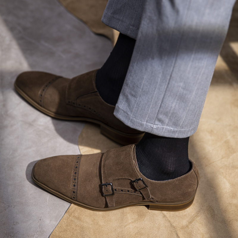Sepatu pria desain Vintage sep - Monk Strap Shoe ulasan dan harga
