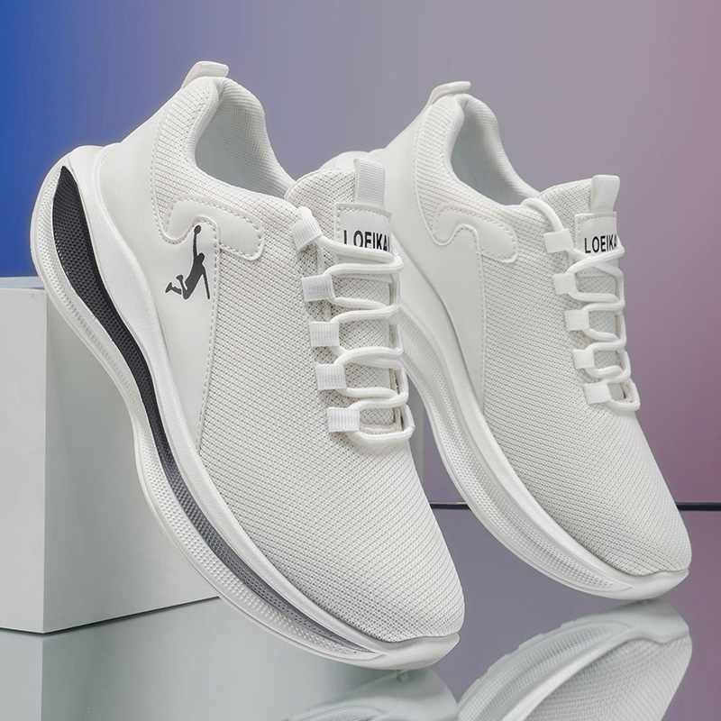 Sepatu Lari Pria Sol Empuk Rin - Men'S Shoes Black And White ulasan dan harga