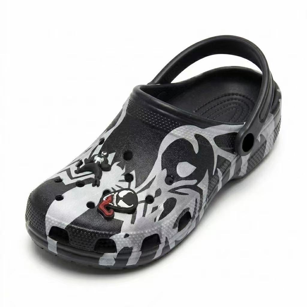 Clogs Venom Baru Motif Hitam-P - Men'S Shoes Black And White ulasan dan harga