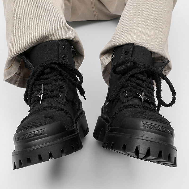 Sepatu Bot Pria Model High Top - Men'S Shoes For Work ulasan dan harga