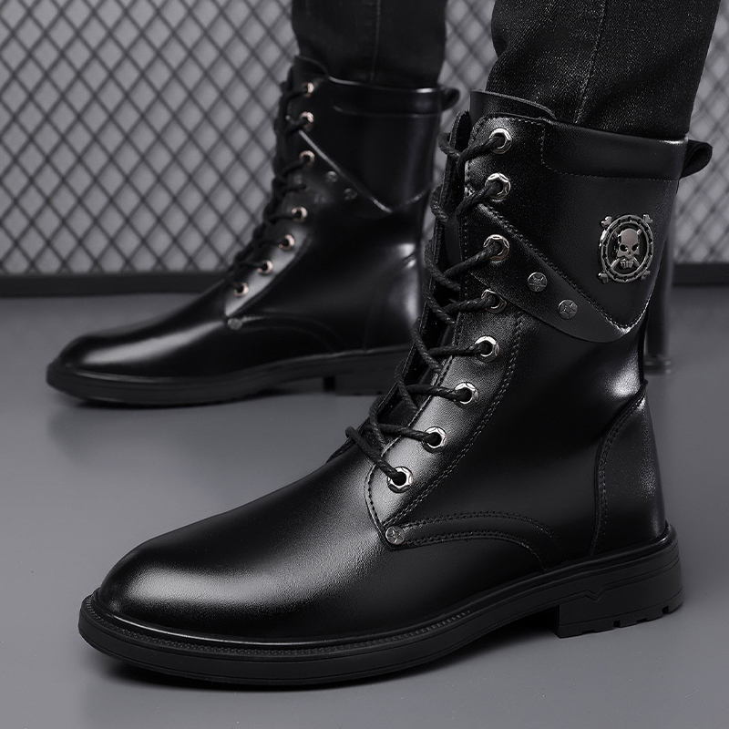 Sepatu Boots Platform Sol Teba - Men'S Shoes Black And White ulasan dan harga