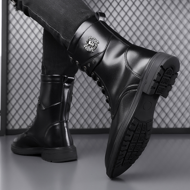 Sepatu Boots Platform Sol Teba - Men'S Shoes Black And White ulasan dan harga