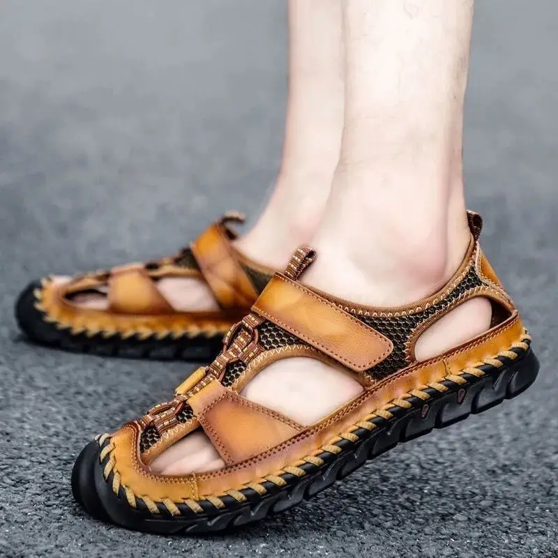 Sandal Pria Pantai Lubang Kuli - Men Shoes Expensive ulasan dan harga