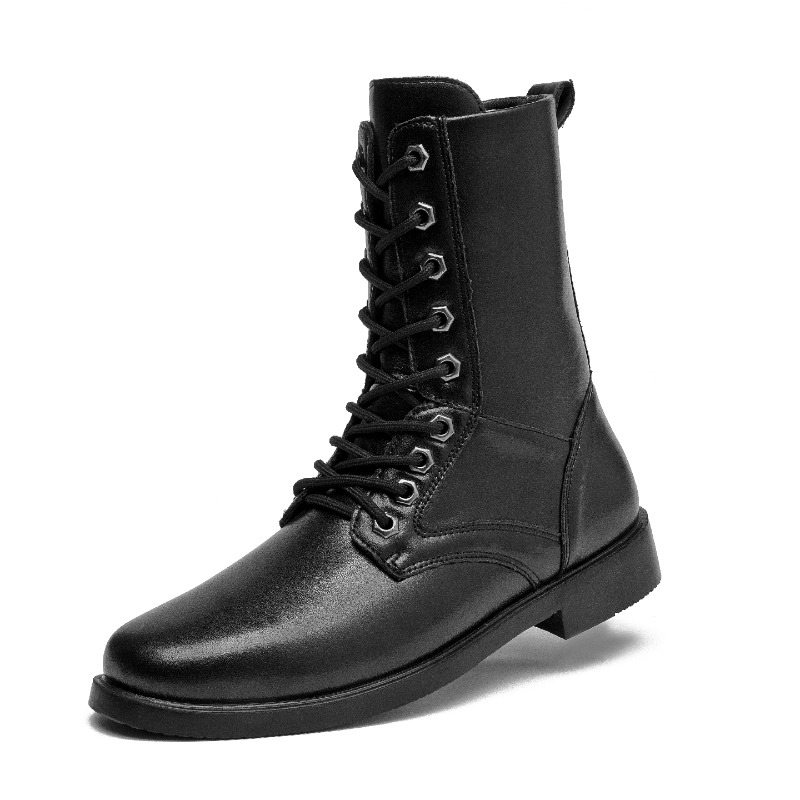 Sepatu Bot Kulit Tinggi Anti S - Men'S Shoes For Work ulasan dan harga