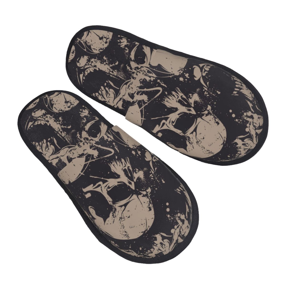 Sandal Rumah Bulu Halus Motif  - Men'S Shoes Black And White ulasan dan harga