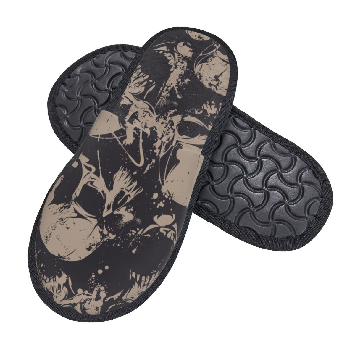 Sandal Rumah Bulu Halus Motif  - Men'S Shoes Black And White ulasan dan harga