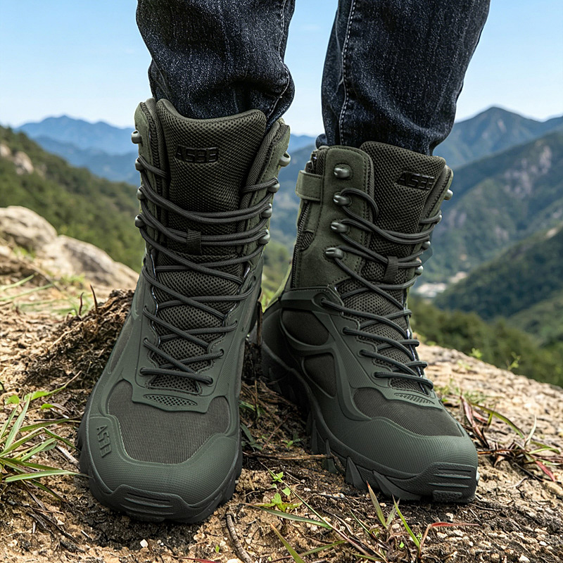 Sepatu Bot Taktis Pria Sepatu  - Men Shoes Boots ulasan dan harga
