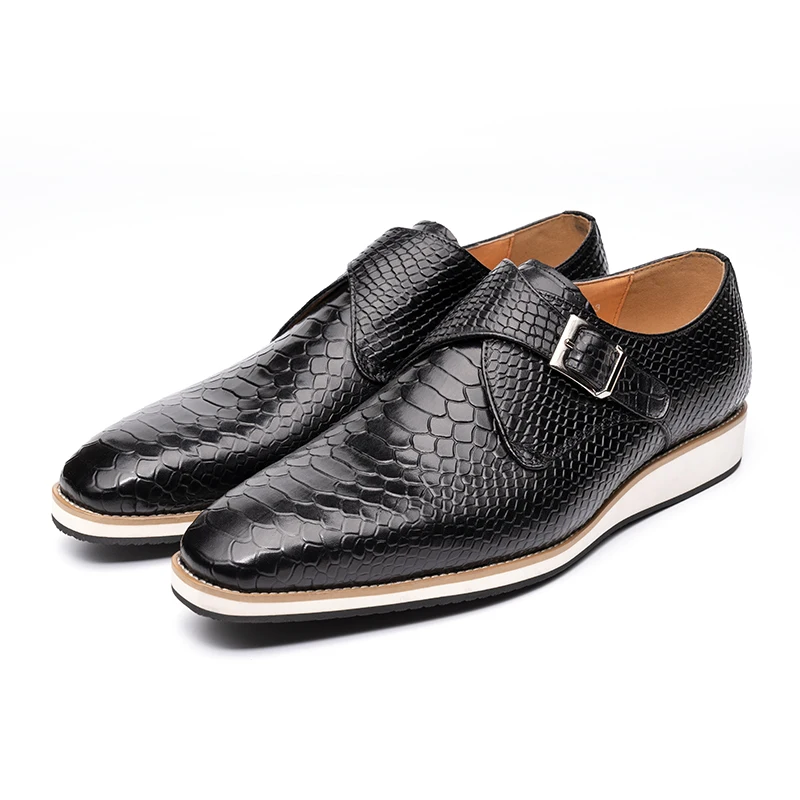 Sepatu Kasual Pria Kualitas Ti - Monk Strap Shoe ulasan dan harga