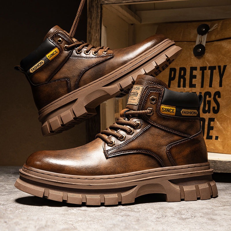 Sepatu Bot Pergelangan Kaki Pl - Men Shoes Boots ulasan dan harga