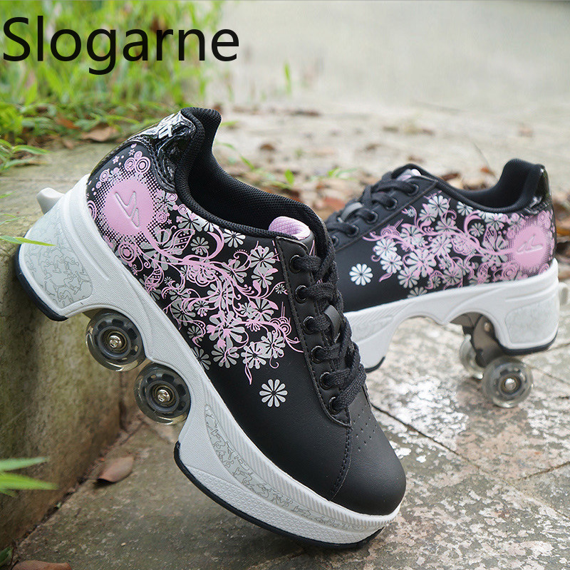 Sepatu Roda Deformasi 4 Roda W - Men Shoes Men ulasan dan harga