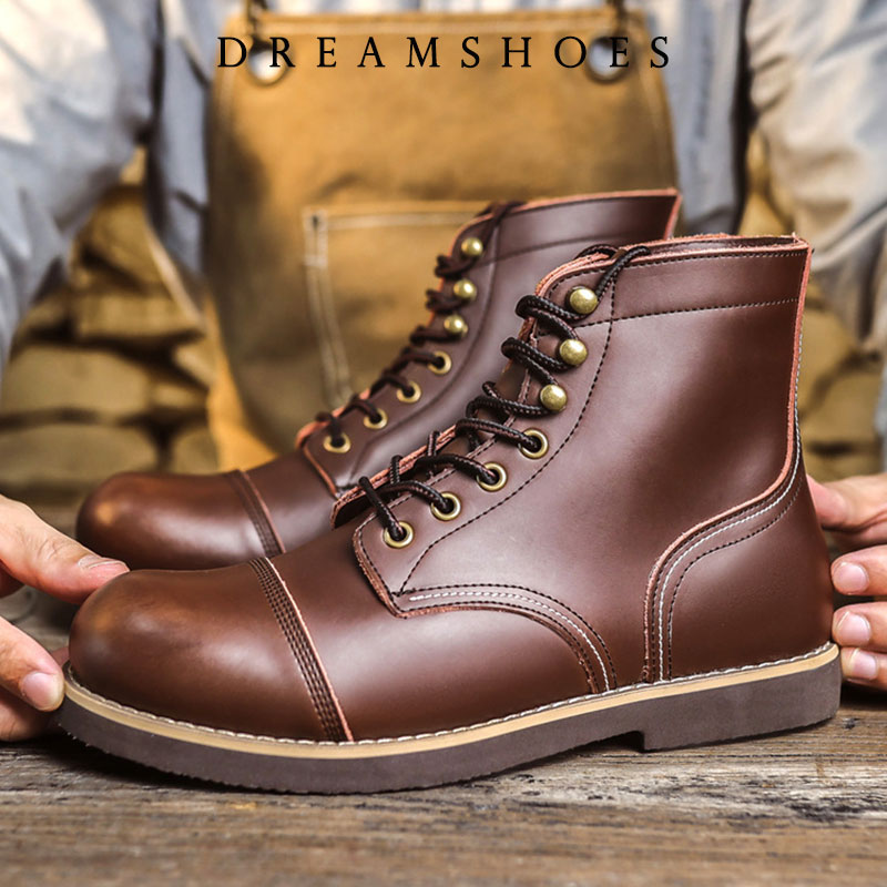 Sepatu Kasual Pria Kulit Sapi  - Men Shoes Boots ulasan dan harga