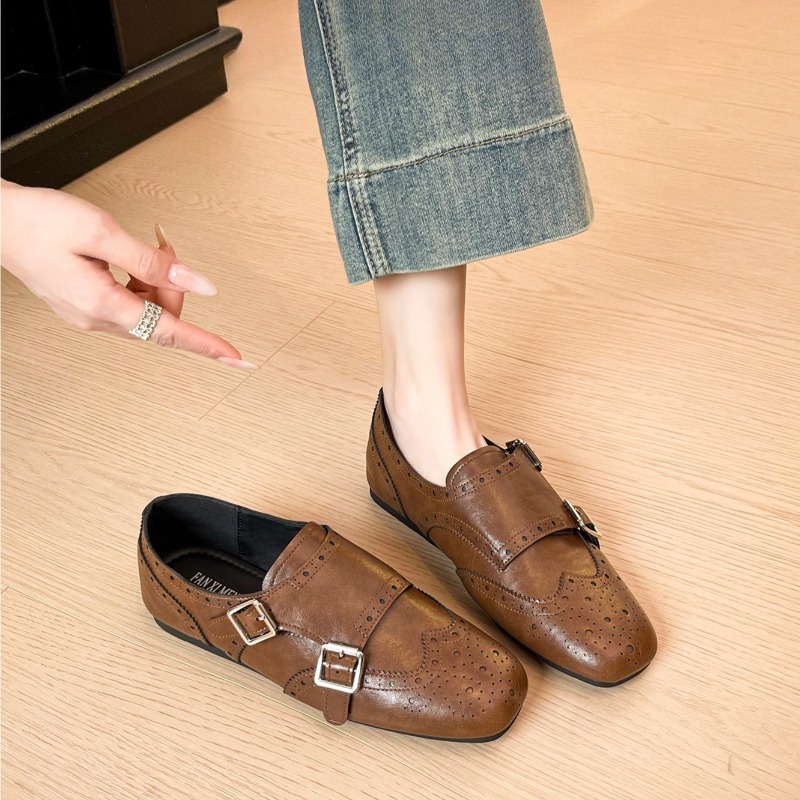 Sepatu Wanita Retro Sepatu Mon - Monk Strap Shoe ulasan dan harga