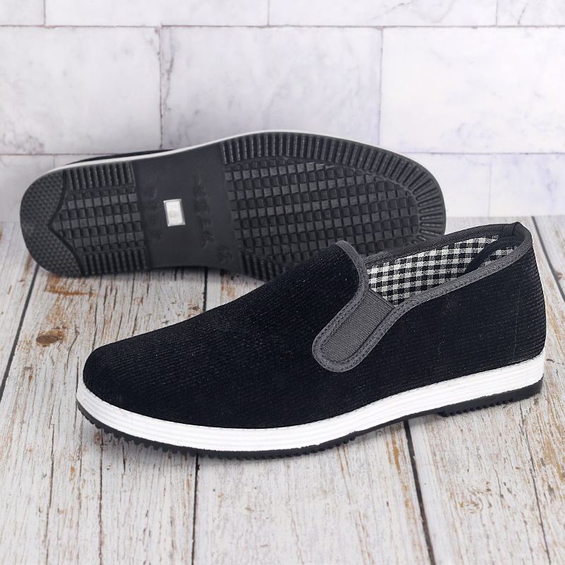 Sepatu kain hitam slip-on pria - Men'S Shoes For Work ulasan dan harga