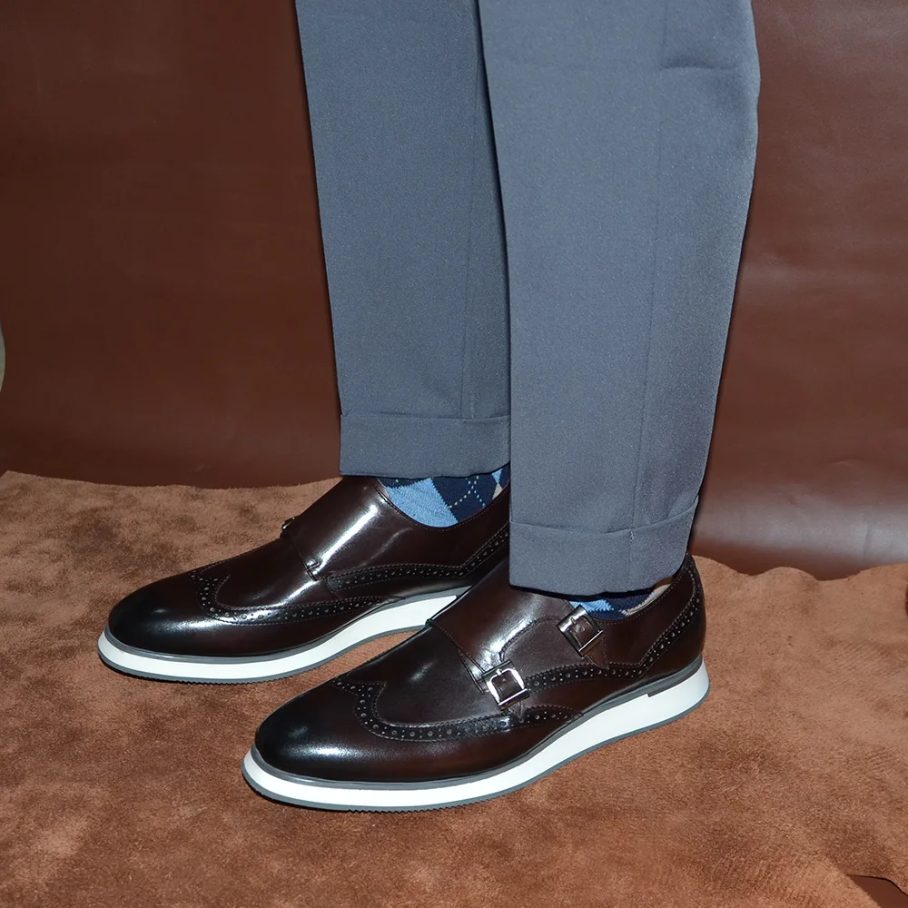Sepatu Sneakers Pria Mewah Ero - Monk Strap Shoe ulasan dan harga
