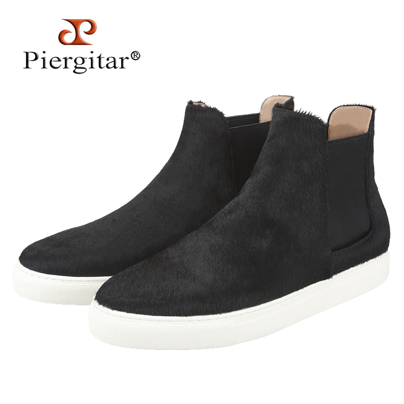 Piergitar Sepatu High-Top Pria - Men'S Shoes Black And White ulasan dan harga