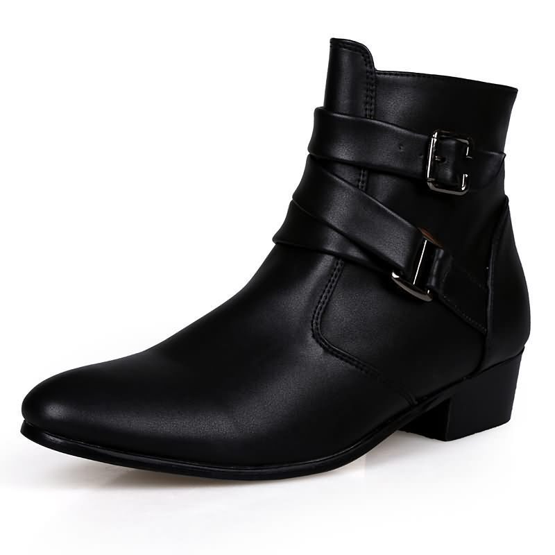 Sepatu Bot Pria Mewah Sepatu B - Men'S Shoes Black And White ulasan dan harga