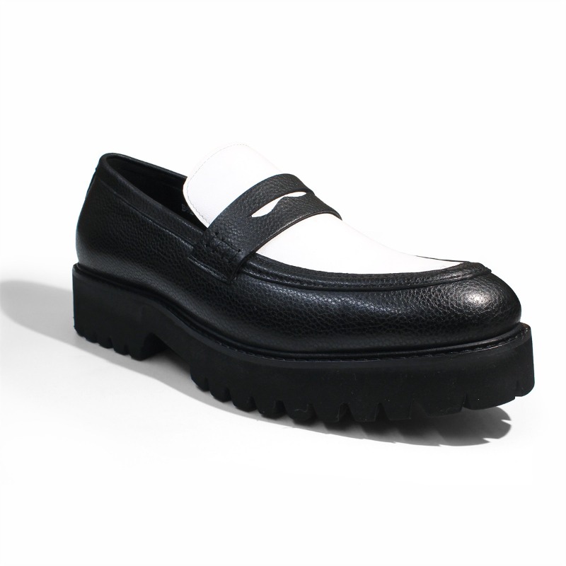 Sepatu Loafer Pria Gaya Inggri - Men'S Shoes Black And White ulasan dan harga
