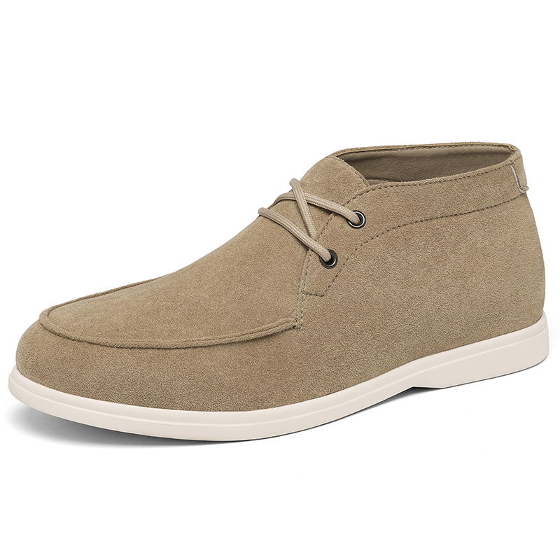 Sepatu Chukka Kulit Suede Gaya - Men'S Shoes Black And White ulasan dan harga