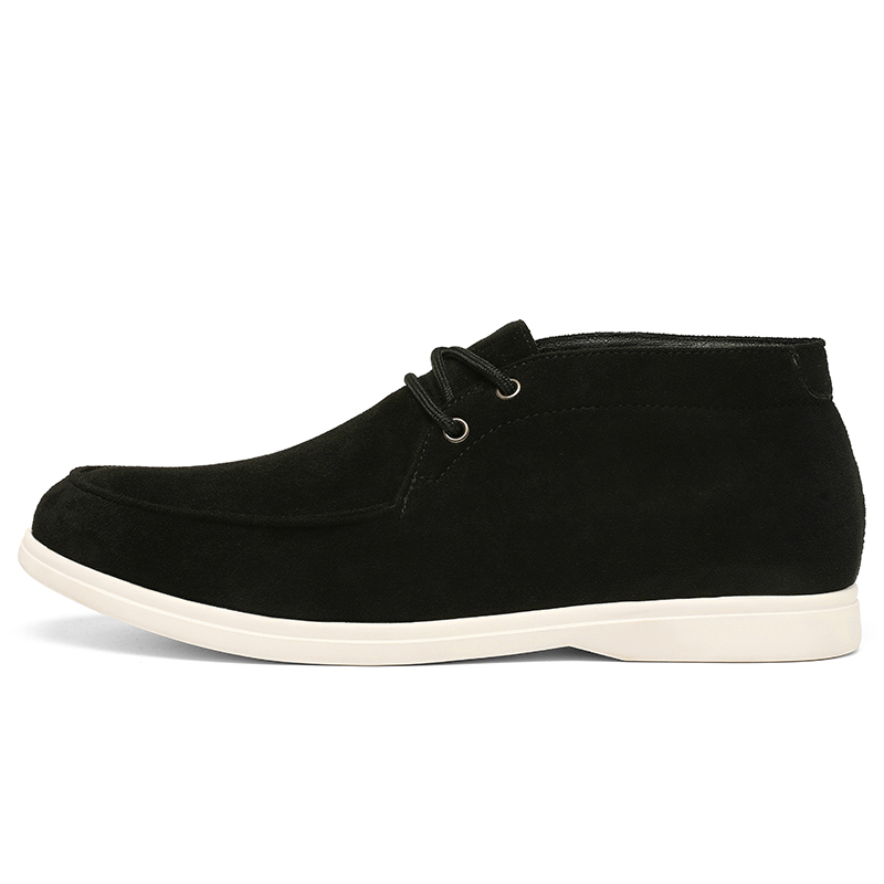 Sepatu Chukka Kulit Suede Gaya - Men'S Shoes Black And White ulasan dan harga