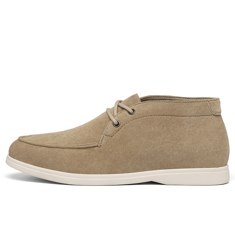Sepatu Chukka Kulit Suede Gaya - Men'S Shoes Black And White ulasan dan harga