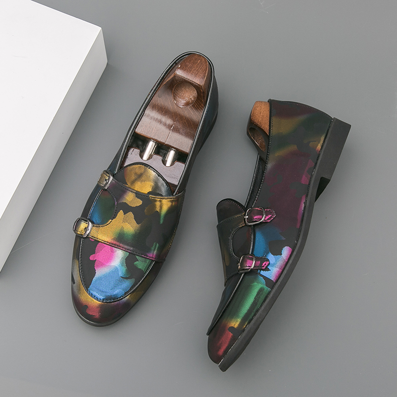 Sepatu Loafer Pria Bernapas, S - Monk Strap Shoe ulasan dan harga