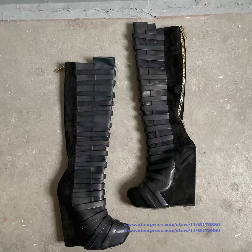 Sepatu Bot Setinggi Lutut Plat - Men Shoes Boots ulasan dan harga
