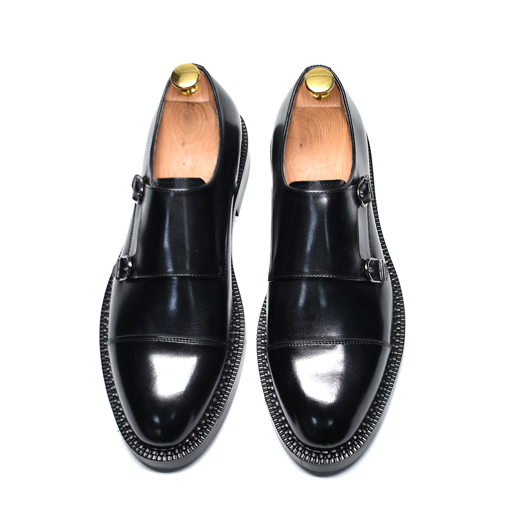 Sepatu Pria Kulit Asli Mewah u - Monk Strap Shoe ulasan dan harga